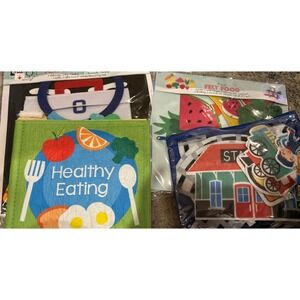 Felt Play Lot; Felt Food , Role Play, Busy Bag & Healthy Eating new & Used Raad